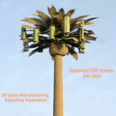 11 17 23M Park Landscape Bionic  Tree Camouflaged Galvanized Self Supporting Outdoor 5G 4G Microwave Mast