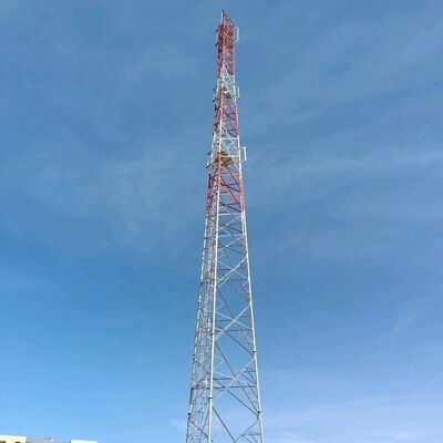 16 26 36M Signal Integrated 3 Legged Tubular Galvanized Steel Outdoor 5G 4G Satellite Radio Wifi Telecom Tower