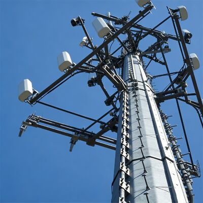12 18 24M Compact Monopole Galvanized Steel Self Supporting Outdoor 5G 4G Wifi Small Space Telecom Tower