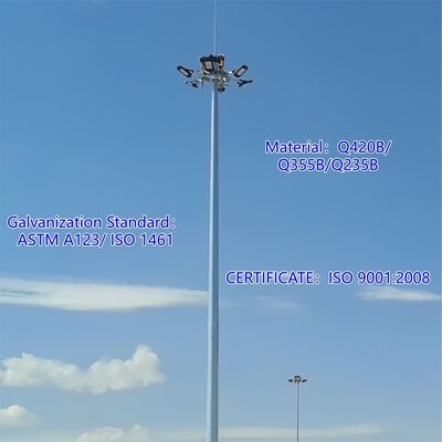 14 20 26M Compact Size Monopole Galvanized Steel Self Supporting Outdoor 5G 4G Satellite Small Area Telecom Tower