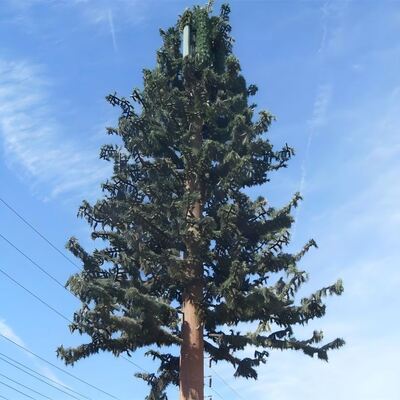 40M Bionic Tree Tower with artificial trunks branches and leaves made from high strength plastics and fiberglass materials