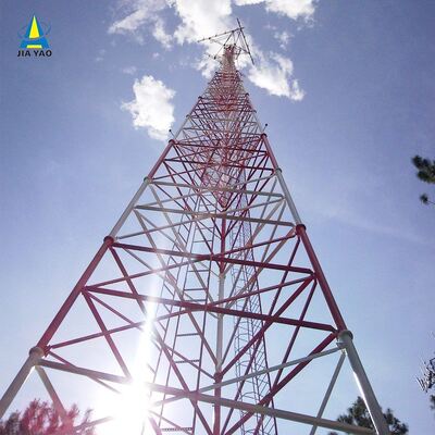 45M Heavy Duty 3 Legged Tubular Steel Tower with High Impact Strength Suitable for Telecom Microwave and Security Towers