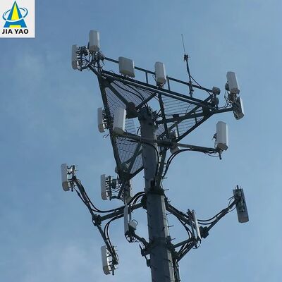 11 23 36M Custom Height Monopole Communication Tower Long Service Life for Remote Area Signal Coverage
