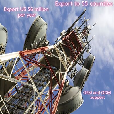 IP65 Weatherproof 4 Leg Lattice Tower Wind Resistant For Outdoor 5G Base Station