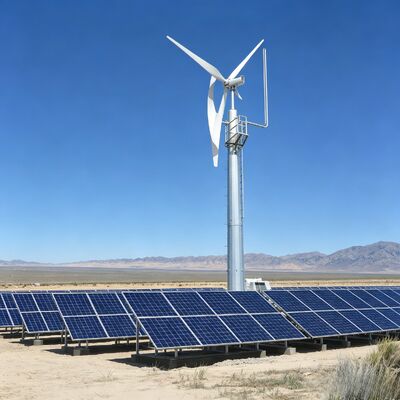 20M 30M Wind Solar Hybrid Supported Communication Tower For Renewable Energy Base Station