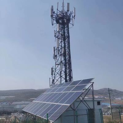 Renewable Energy Compatible Communication Tower For Wind Farm Solar Park Monitoring