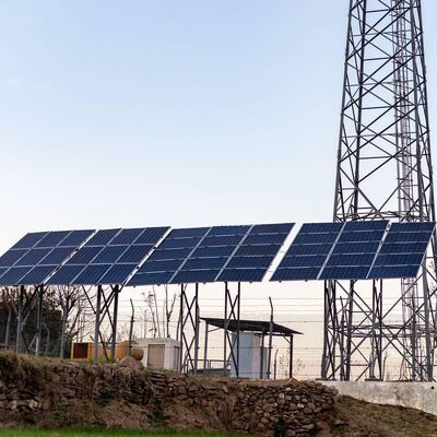 Renewable Energy Compatible Communication Tower For Wind Farm Solar Park Monitoring