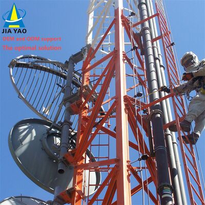 3 Leg Angular Compact Small Cell Tower Integrated With Power Supply For 5G Edge Network