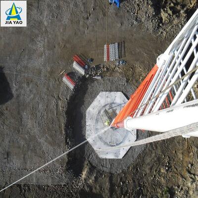 20M 30M Guyed Wire Tower Stable Structure For Urban Telecom Base Station