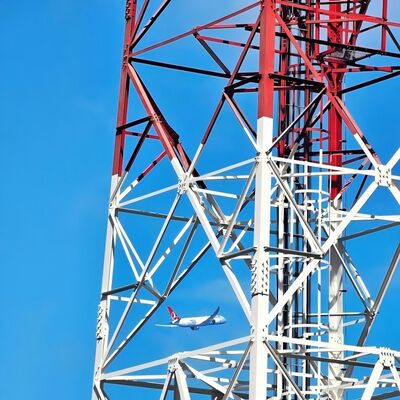 40M 80M Q355 Steel 4 Legged Telecom Tower Galvanized Wind Resistant For Coastal High Wind Zone
