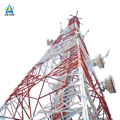 40M 80M Q355 Steel 4 Legged Telecom Tower Galvanized Wind Resistant For Coastal High Wind Zone