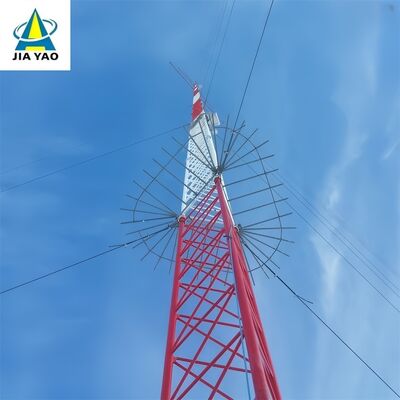 Ultra Tall Guyed Wire Tower Long Range For Mountainous Region Signal Coverage