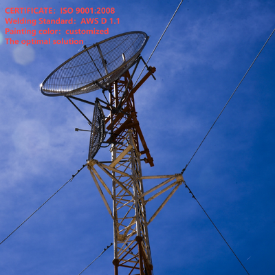 48 52M Budget Friendly Guyed Wire Tower For Broadcast Signal Transmission Project