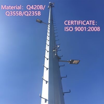 13 20 34 Meter Segmented Structure Monopole Tower Easy Handling For School Campus Network