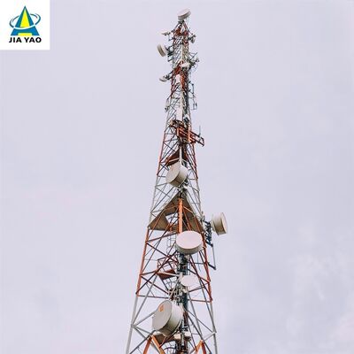 35M 46M 62Meter Q355 Steel 3 Legged Angle Steel Tower for Border Area Signal Coverage