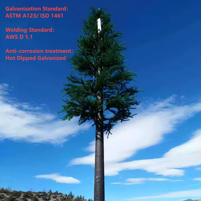 12 22 30Meter Q355 Steel Bionic Tree Communication Tower For Urban Municipal Landscape