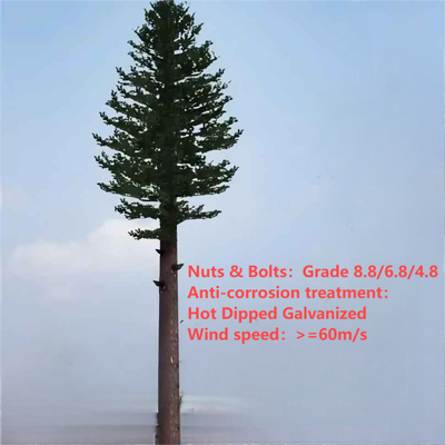 15 25 32Meter Custom Bionic Pine Tree Tower For City Park 5G Signal Coverage