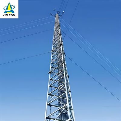 38 46 52M Wind Load Optimized Guyed Wire Tower For Seismic Monitoring Station Use