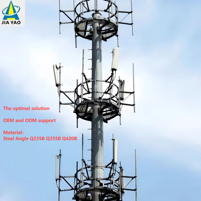 22Meter Hot Dip Galvanized Monopole Tower for Business Incubator Park Telecom