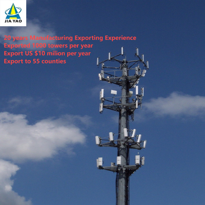 22Meter Hot Dip Galvanized Monopole Tower for Business Incubator Park Telecom