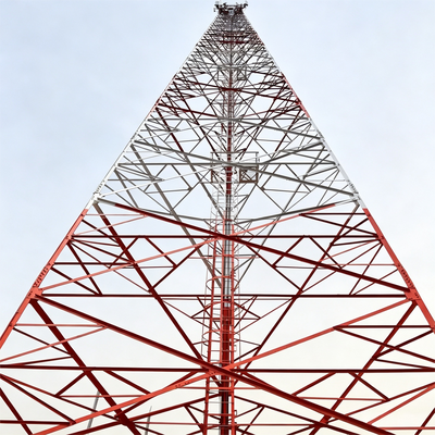 37 46 55M Frost Resistant 3 Legged Angle Steel Tower For Cold Region Agricultural Telecom