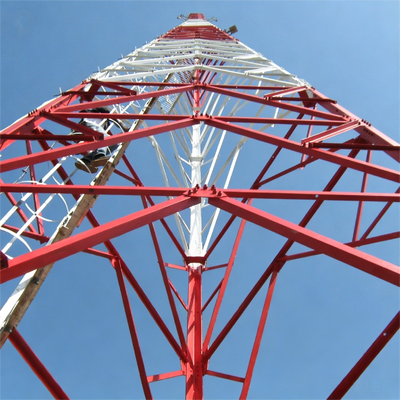 38 52 58M Pre Assembled 3 Legged Angle Steel Tower Short Lead Time For Mining Area Network