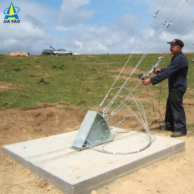 38M Quick Erect Guyed Wire Tower For Emergency Disaster Relief Communication