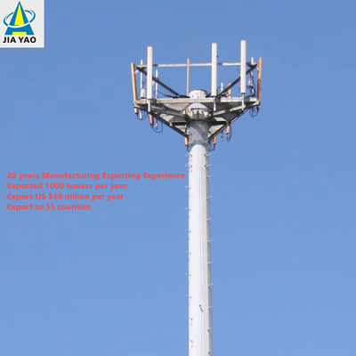 32M Slim Profile Monopole Tower Landscape Friendly For Urban Pedestrian Street