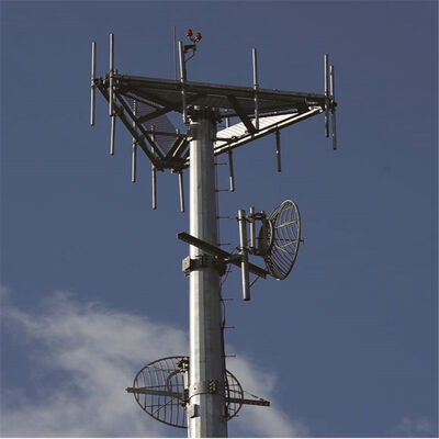 32M Slim Profile Monopole Tower Landscape Friendly For Urban Pedestrian Street