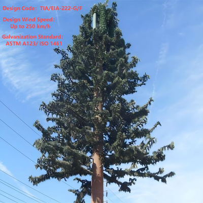 15-45M Tropical Style Bionic Palm Tree Camouflage Communication Tower for Coastal Resort Signal Coverage 30-Year Galvanized Steel Core and UV-Resistant Leaves
