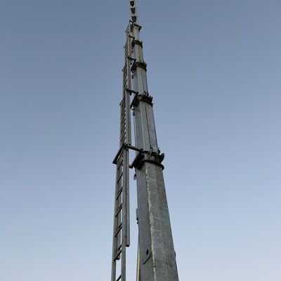 12m - 25m Portable Telescopic Steel Mast Tower for Mobile Base Station and Temporary Event Surveillance with Electric Lifting System and Fast Deployment Base