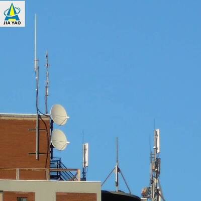 25M 30M 40m Lightweight Rooftop Monopole Tower for Urban 5G Small Cell densification with Small Base Footprint and Galvanized Steel