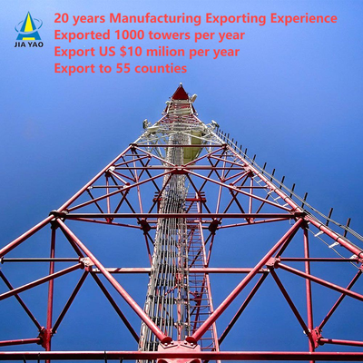 Heavy-Duty 3 Legged Tubular Steel Lattice Tower for Remote Mining Area Communication 4G 5G Base Station Q345B Hot DIP Galvanized Wind Resistant Mast