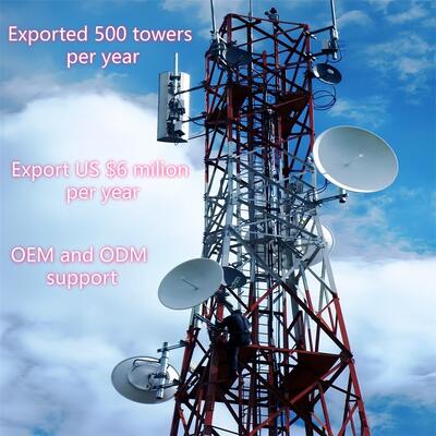 Heavy-Duty 4 Legged Angular Steel Lattice Tower with Optimized Load-Bearing Structure for Rural Telecom Infrastructure ANSI/TIA-222-G Standard