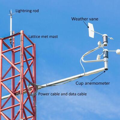60m-100m Lattice High-Tensile Guyed Anemometer Tower with Multi-Level Sensor Mounts for Wind Farm Resource Assessment