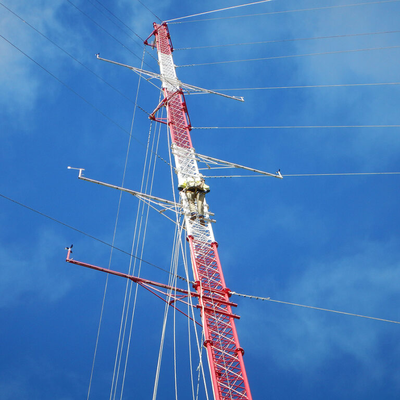 60m-100m Lattice High-Tensile Guyed Anemometer Tower with Multi-Level Sensor Mounts for Wind Farm Resource Assessment