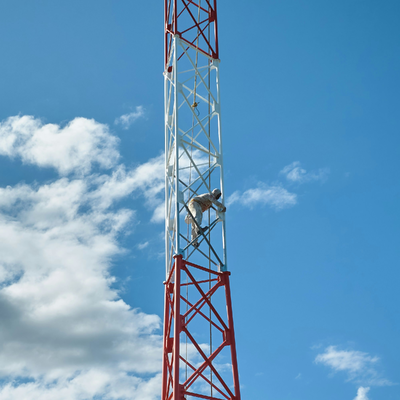 Marine-Grade 3 Legged Tubular Steel Tower with C5-M Anti-Corrosion Coating and High-Tensile Q345b Sections for Coastal 5g Network Infrastructure
