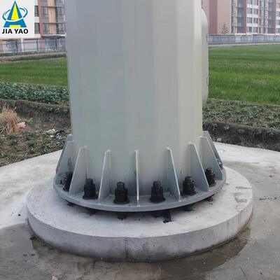 25m Industrial-Grade Monopole Telecom Tower with Multi-Functional Smart City Brackets and Internal Cable Protection for 5G Small Cell Deployment