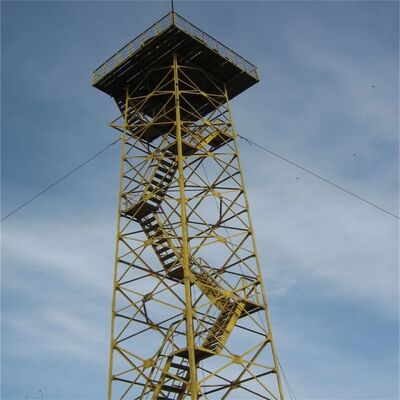 Galvanized Steel Guard Tower Watch Tower Security Monitoring Tower Lattice Structure for Forest Fire Prevention and High Altitude Observation Support