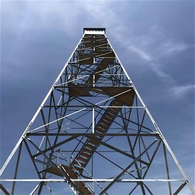 Galvanized Steel Guard Tower Watch Tower Security Monitoring Tower Lattice Structure for Forest Fire Prevention and High Altitude Observation Support