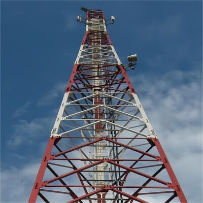 ASTM A123 Hot Dipped Galvanized Steel Telecom Tower Q345B High Strength Angular Steel Lattice Tower ISO Certified Factory for International Infrastructure Projects