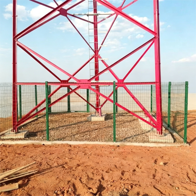 ASTM A123 Hot Dipped Galvanized Steel Telecom Tower Q345B High Strength Angular Steel Lattice Tower ISO Certified Factory for International Infrastructure Projects