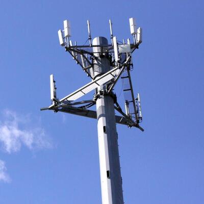 15m-50m Self-Supporting Galvanized Steel Monopole Telecom Tower GSM 5G Antenna Signal Mast