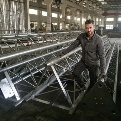10m-40m Guyed Wire Galvanized Steel Telecom Tower Lattice Mast for Rural Network Coverage