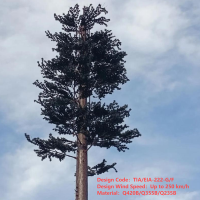 24m 30m Artificial Pine Tree Camouflaged Monopole Tower Bionic Antenna Telecom Tower