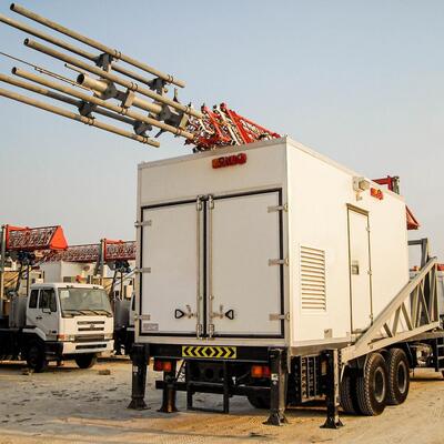 Mobile Emergency Communication Tower Trailer with Telescopic Mast Hot Dip Galvanized Lattice Steel Tower for Rapid Deployment Disaster Recovery