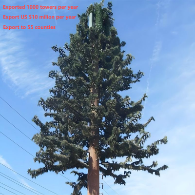 24m 30m Artificial Pine Tree Camouflaged Monopole Tower Bionic Antenna Telecom Tower for Environmental Landscape Communication Site