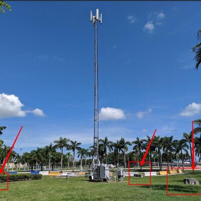 Hot Dip Galvanized 5m-40m Manual Telescopic Antenna Mast Steel Mast for Rural Network Emergency Communication Site Support