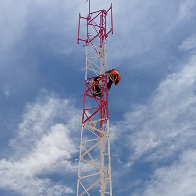 20m-60m 3 Legged Angular Steel Communication Tower Hot Dip Galvanized Q355B Lattice Pylon for 5G BTS Station Infrastructure