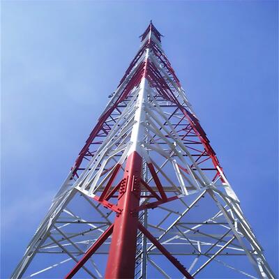 Designed For 200 Kmh Wind Speed Three Legged Steel Tower Engineered To Withstand Extreme Weather Providing Durability Over 20 Years